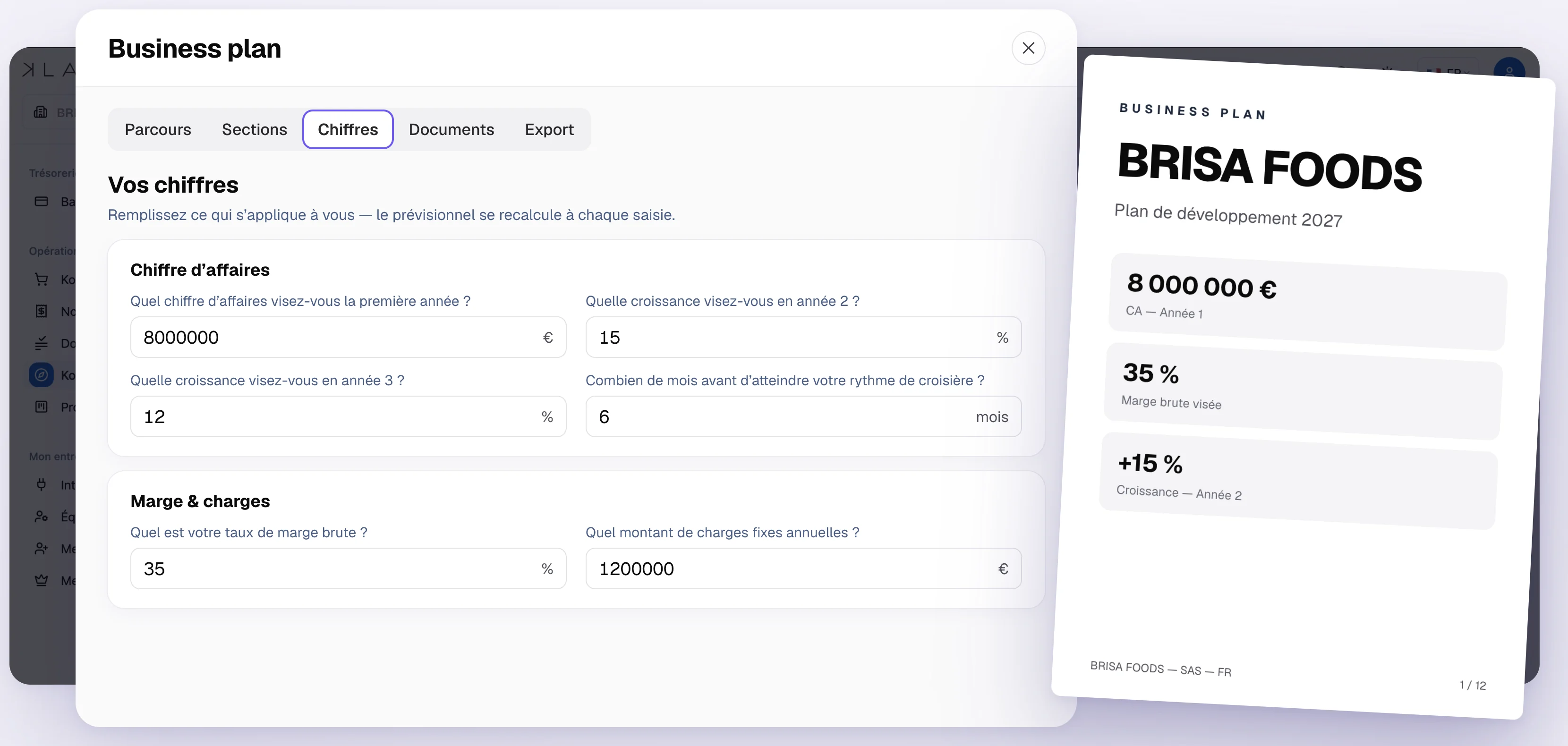 Kompass : le business plan et ses chiffres